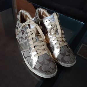 Coach high top sneakers Size 6.5
